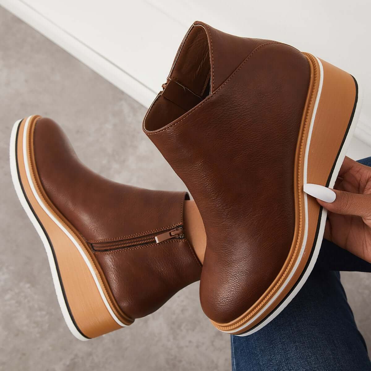 Danielle – Bottes à plateforme tendance