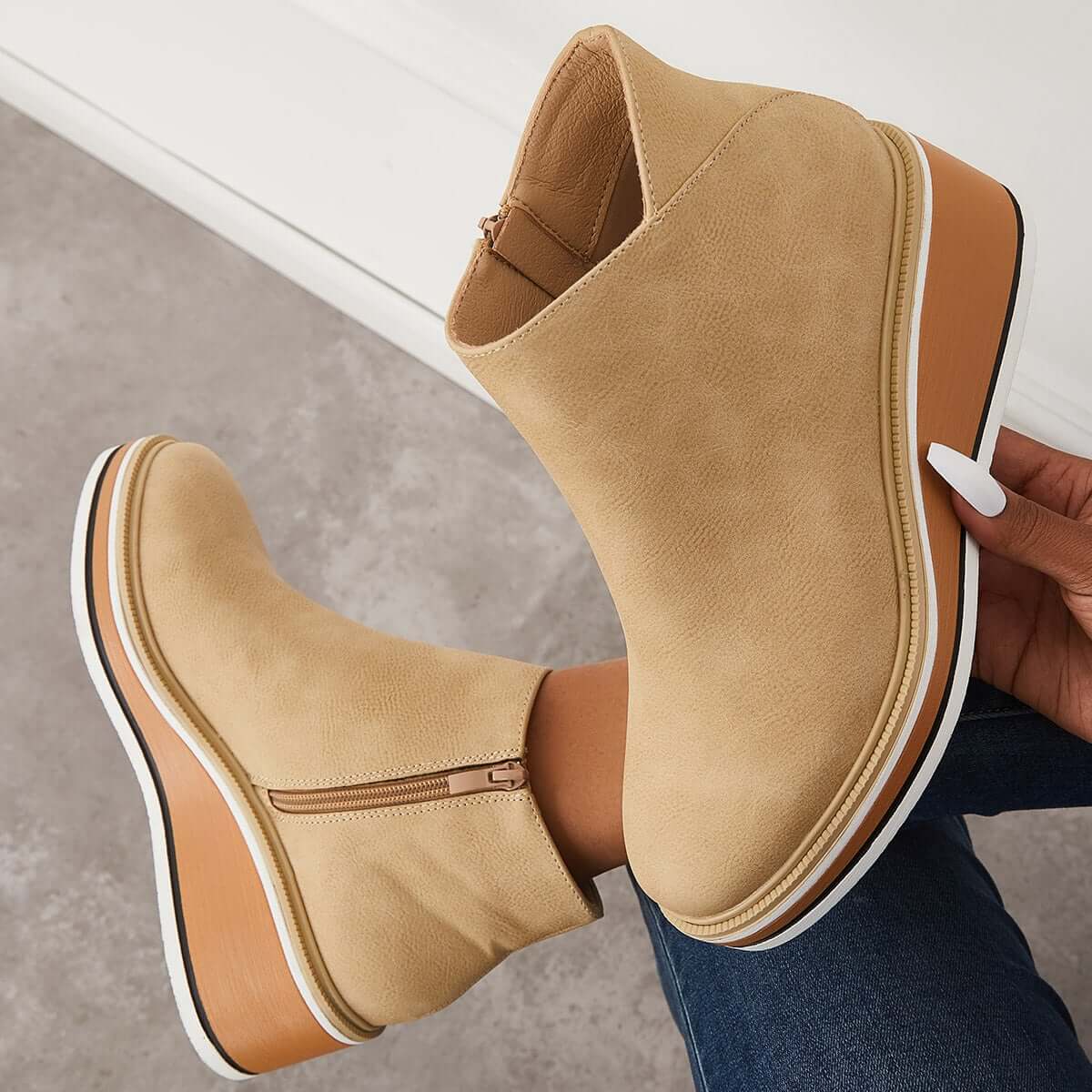 Danielle – Bottes à plateforme tendance