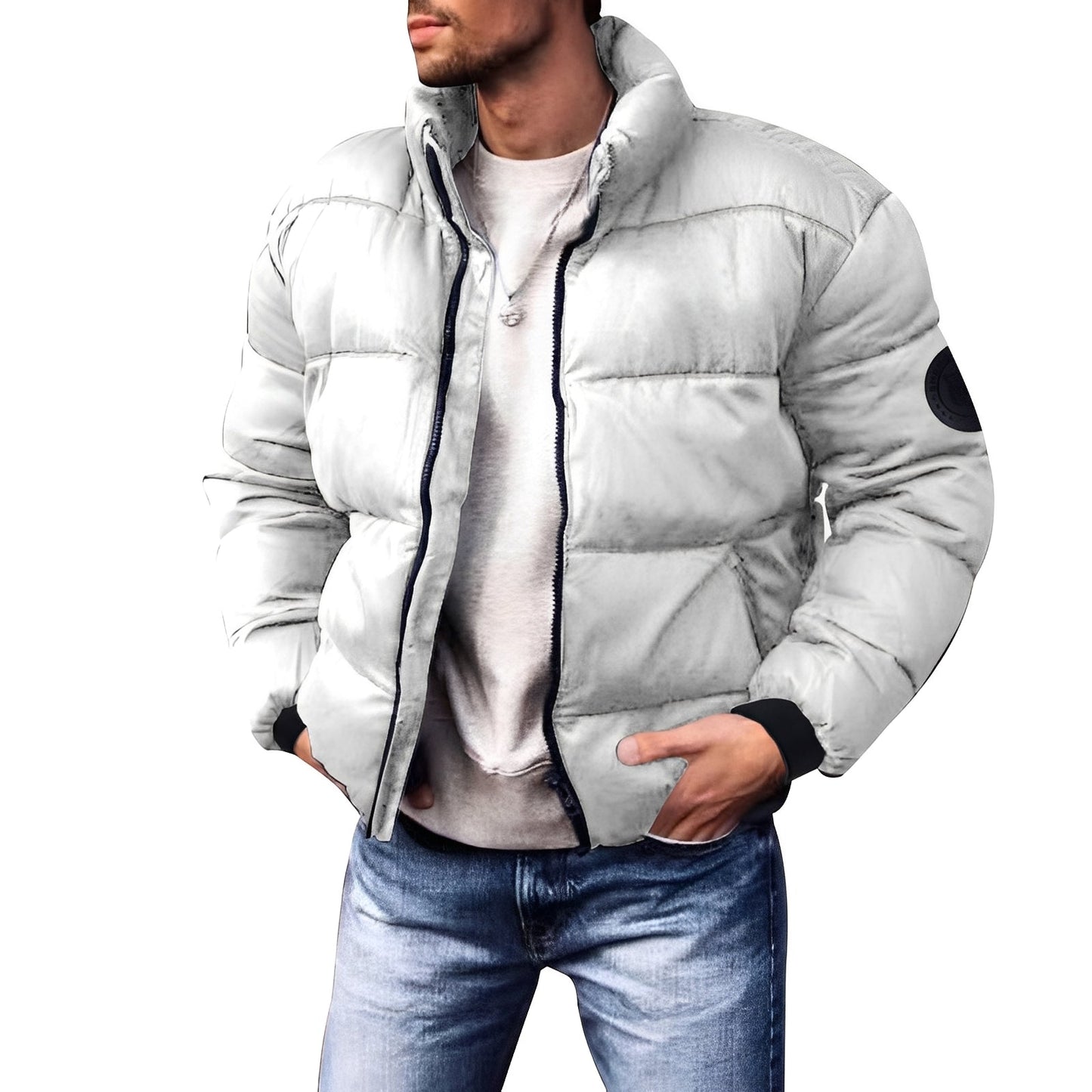 Richard - Quilted and padded jacket for men