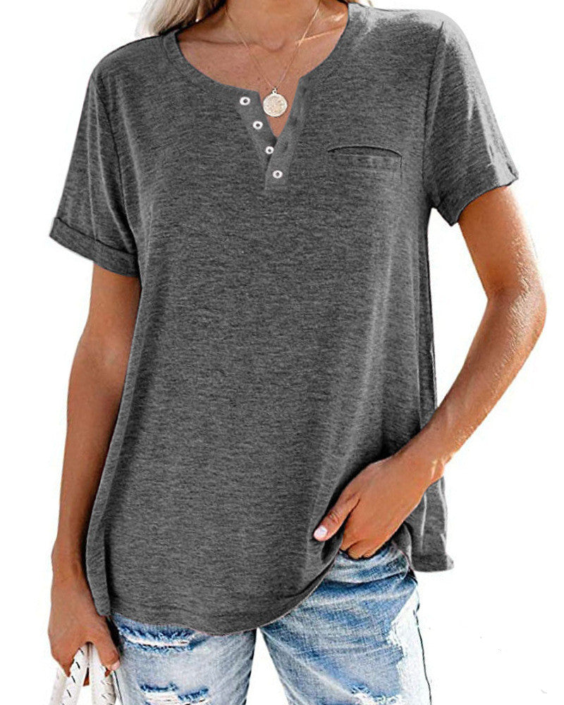 Élodie – Chemise Femme à Manches Courtes