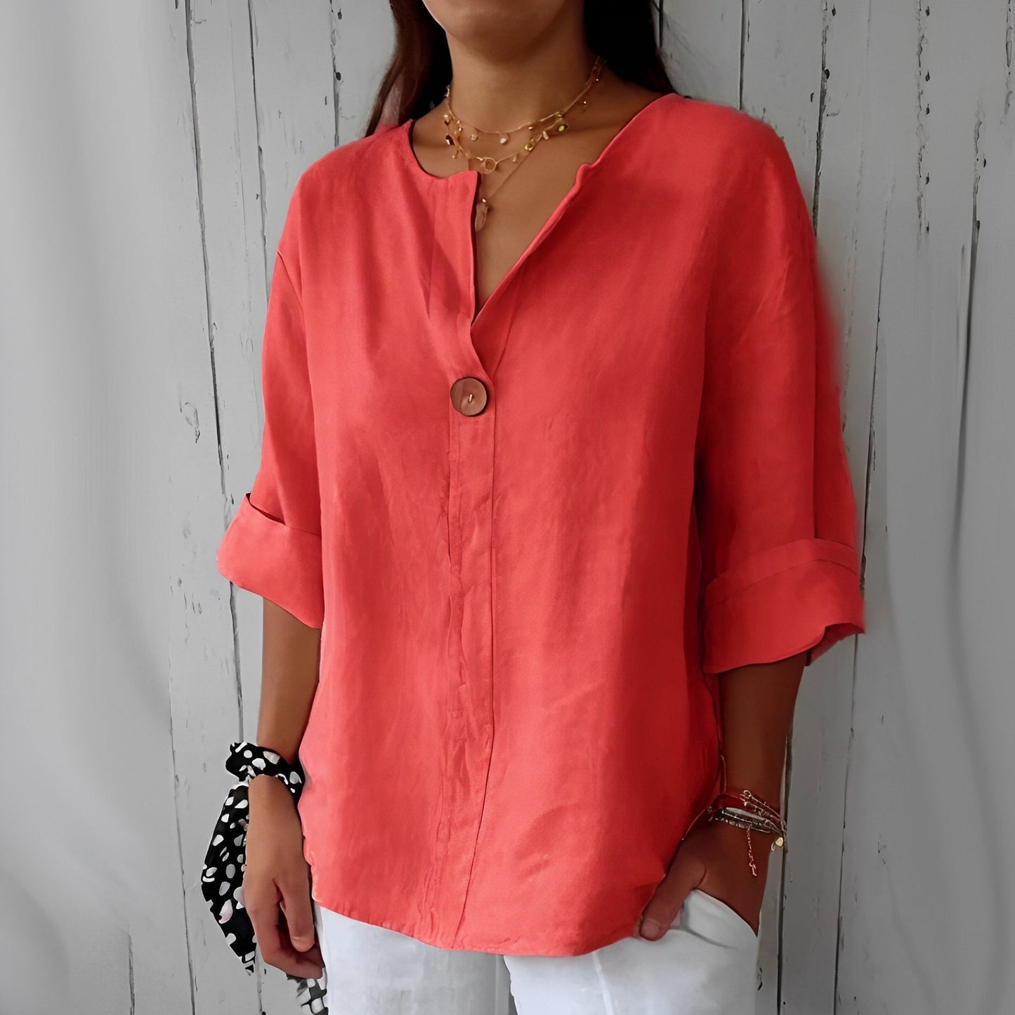 Stephanie - Chemise en lin légère pour femme