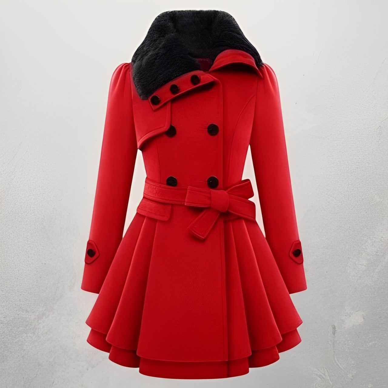 Berenice - Manteau slim croisé en laine