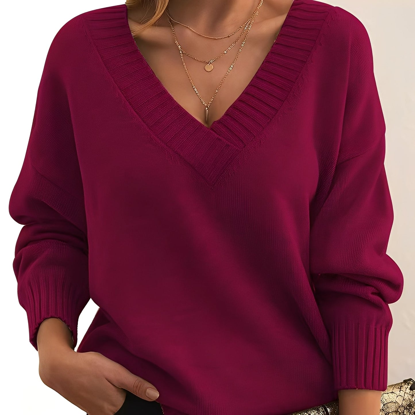 Merideth - Pull simple et polyvalent pour femmes