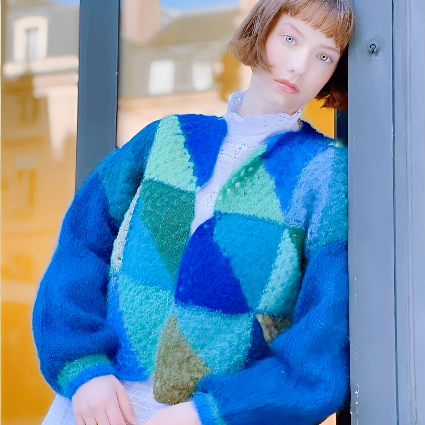 Luna - Pull chaud pour femmes avec couleurs contrastées