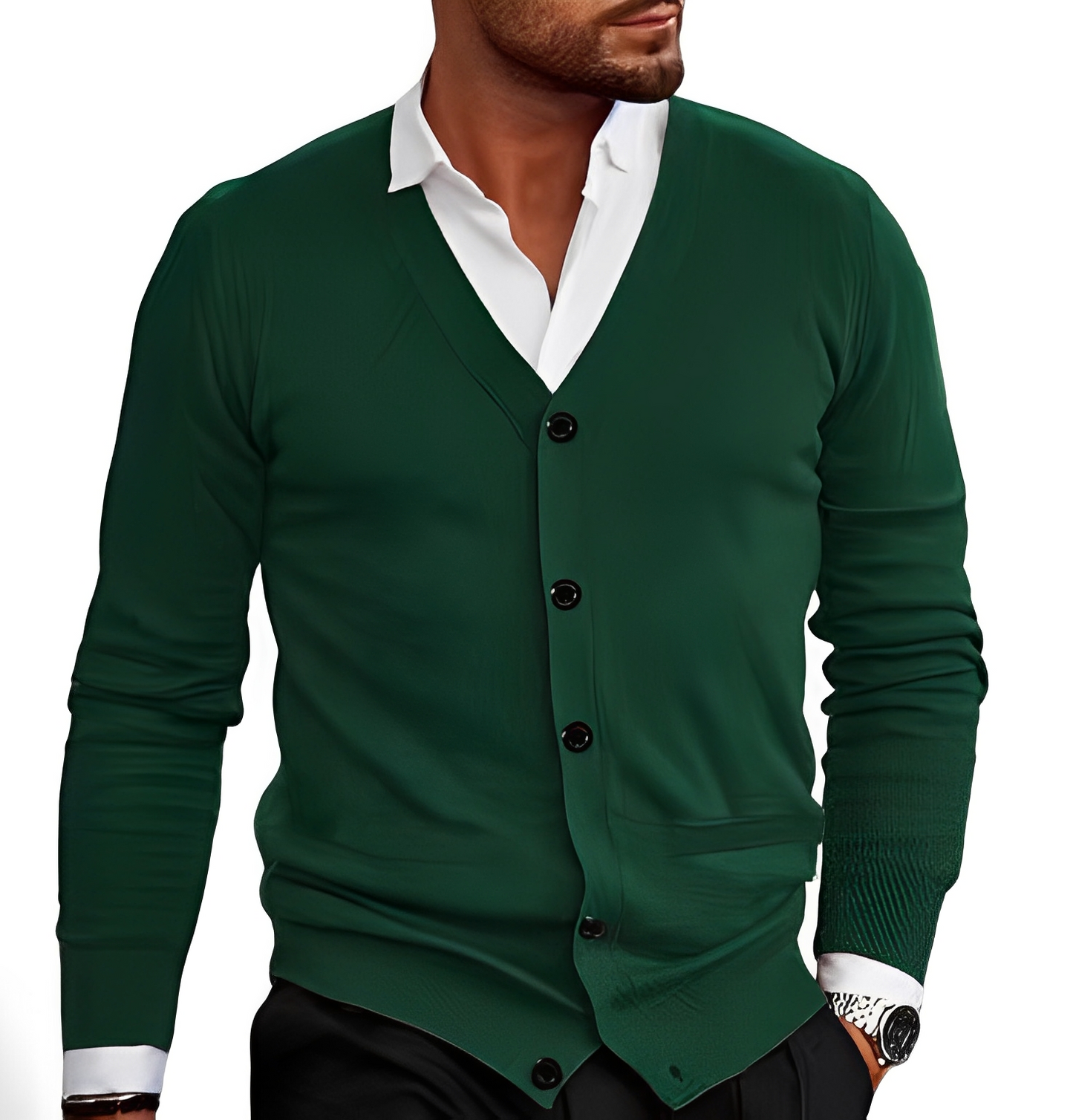Kyler - Cardigan stylé avec boutons pour hommes