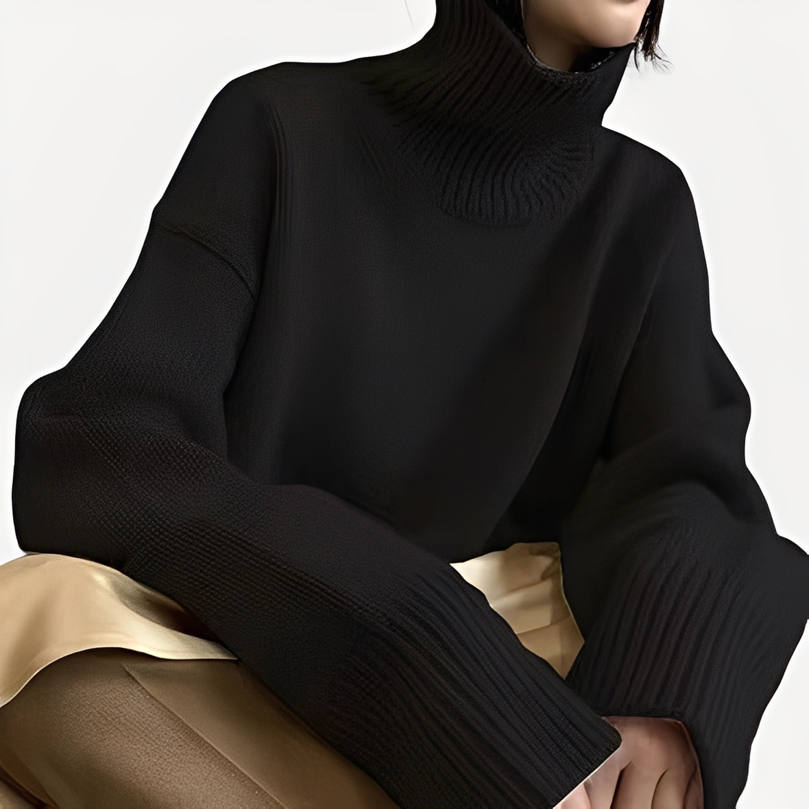 Amilia - Elegant and casual turtleneck sweater for women