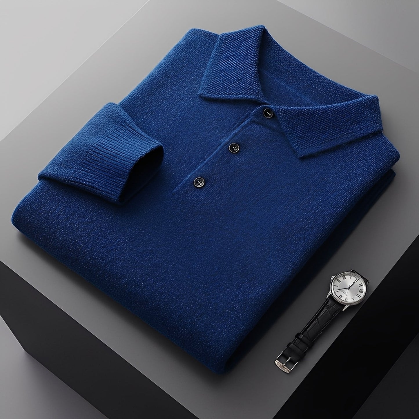 Romilly - Pull Polo en Cachemire Chic pour Hommes