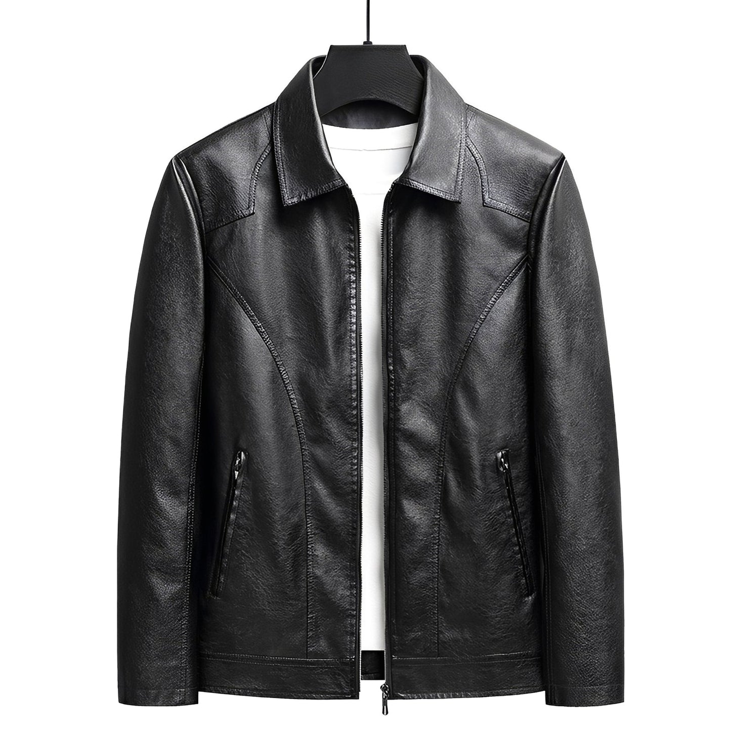 Matt - Elegant leather jacket for men