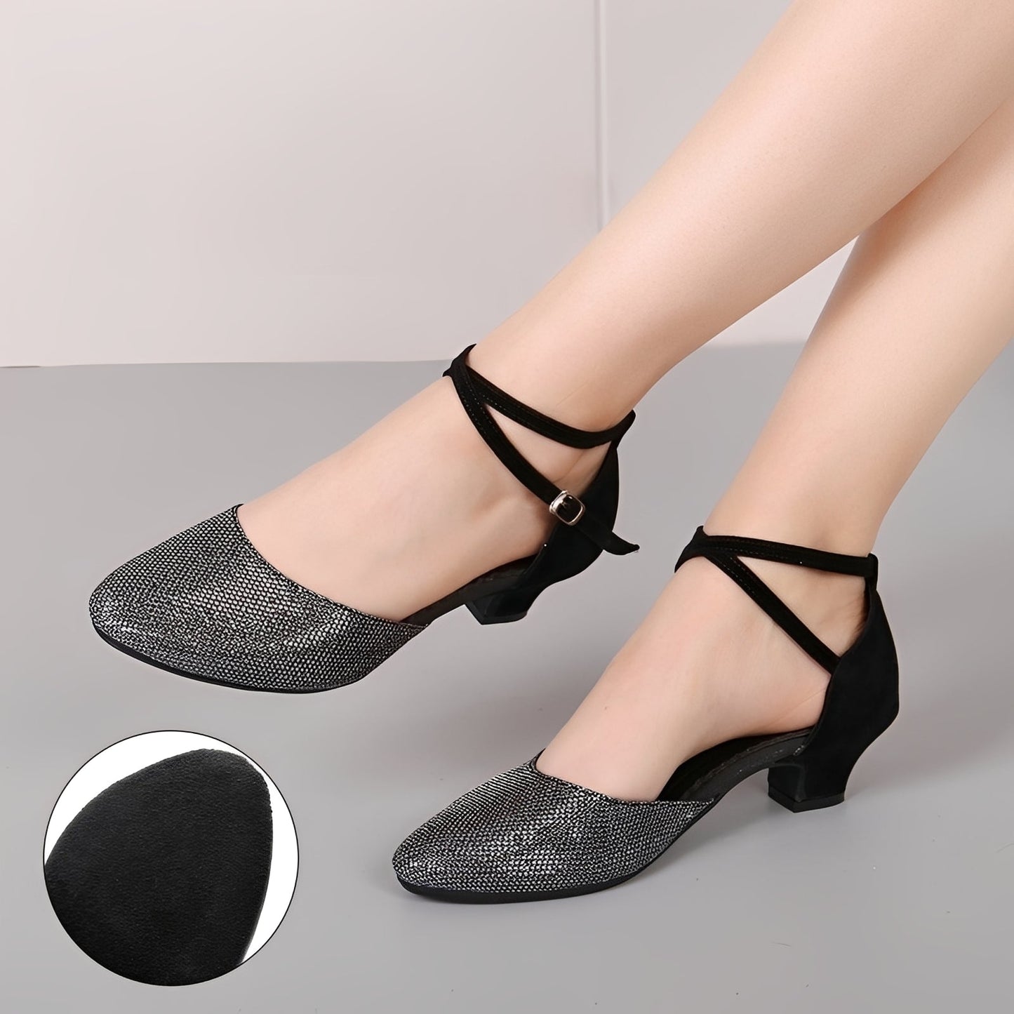 Carrie - Elegant Glitter Sandals for Women