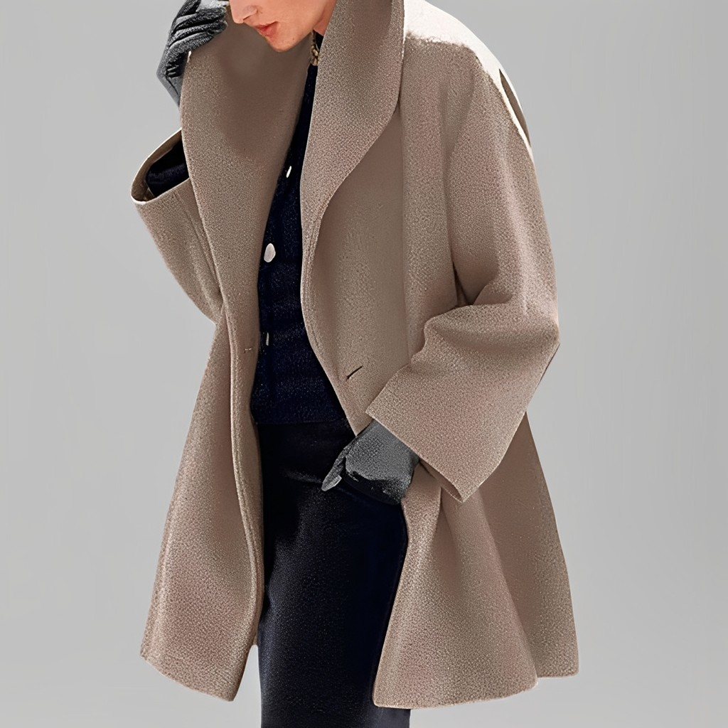 Natalia - Veste ample et tendance en laine pour femmes