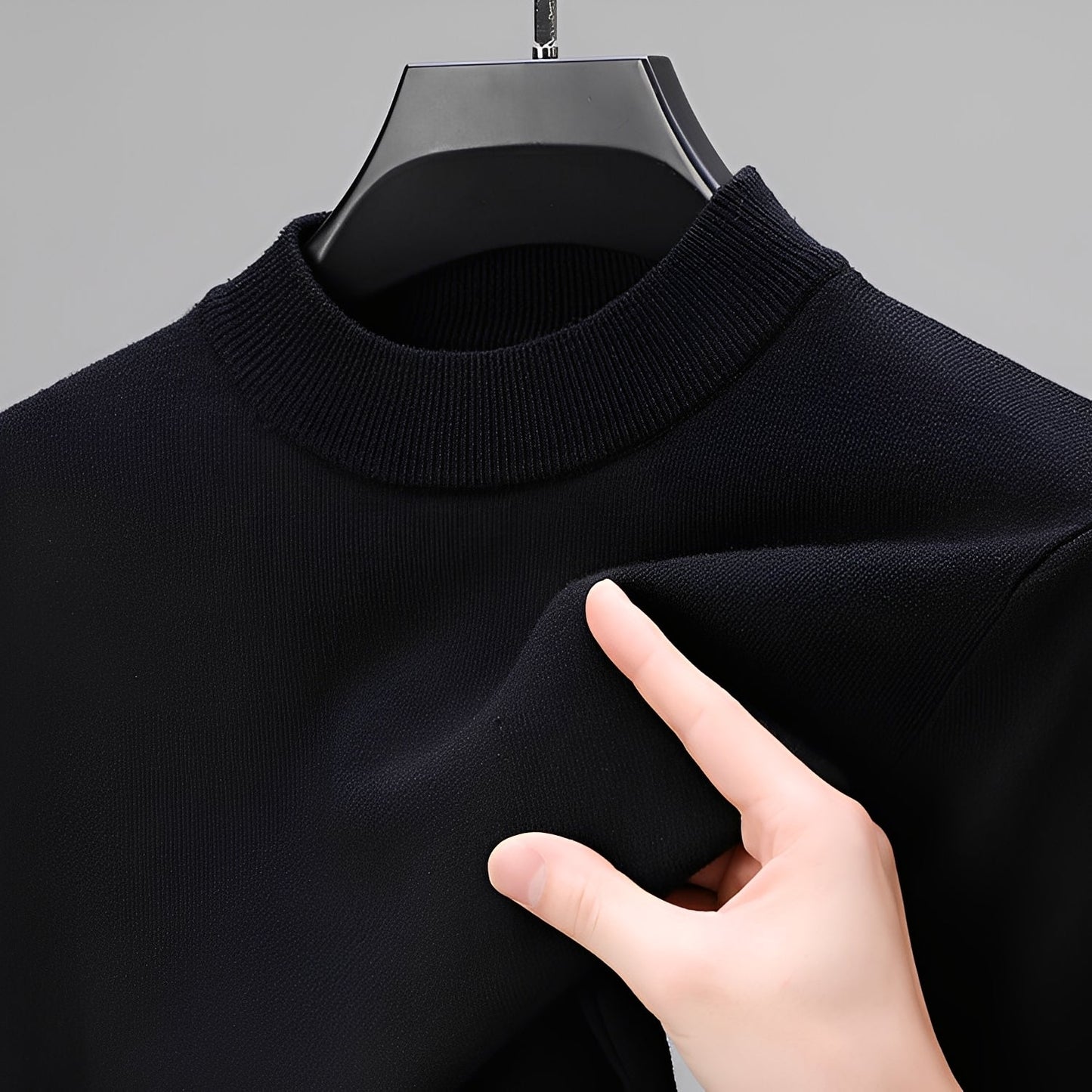Davis - Pull en cachemire décontracté pour hommes avec ourlet