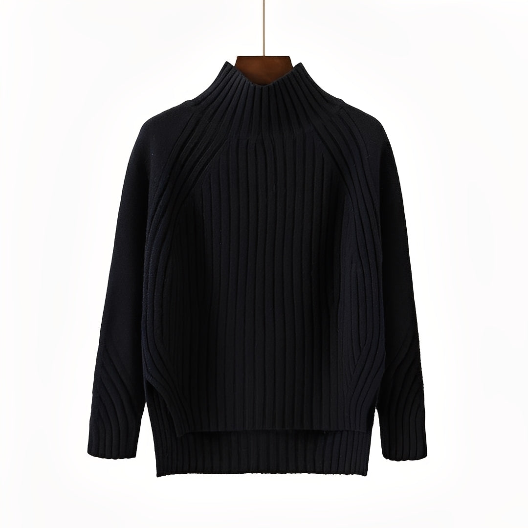 Camille - Turtleneck sweater for women in knit fabric