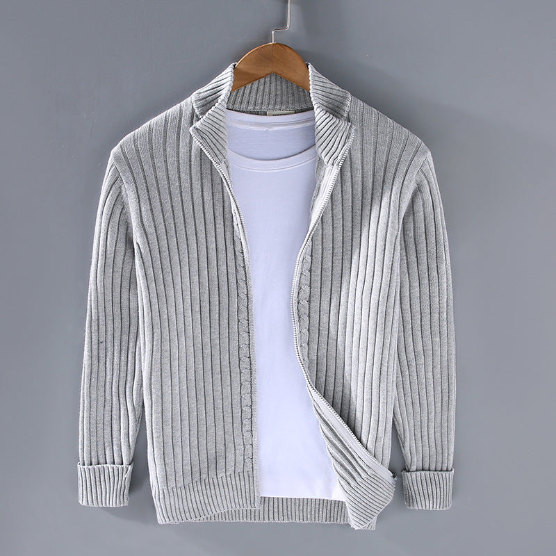 Brant - Cardigan en coton pour hommes, style relax