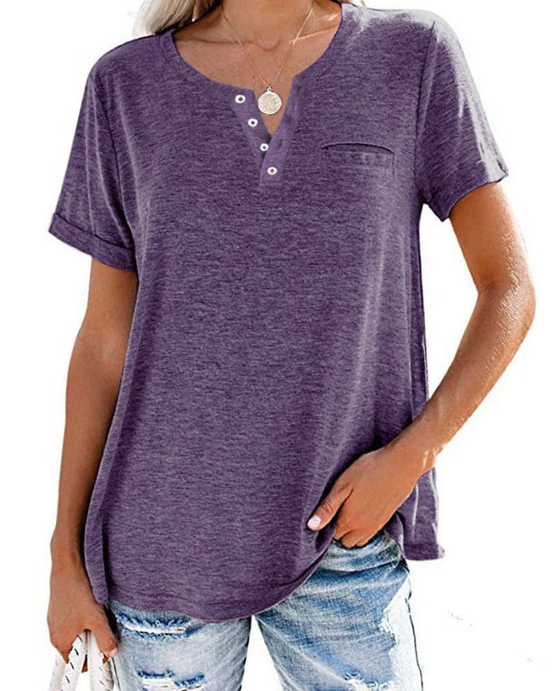 Élodie – Chemise Femme à Manches Courtes