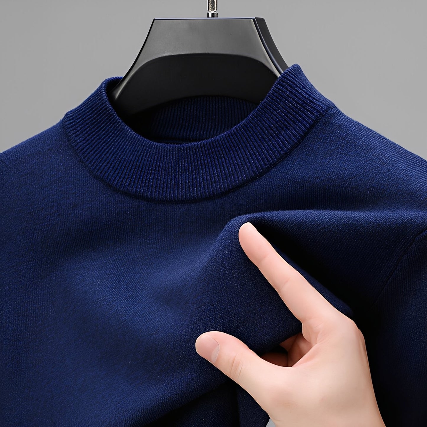 Davis - Pull en cachemire décontracté pour hommes avec ourlet