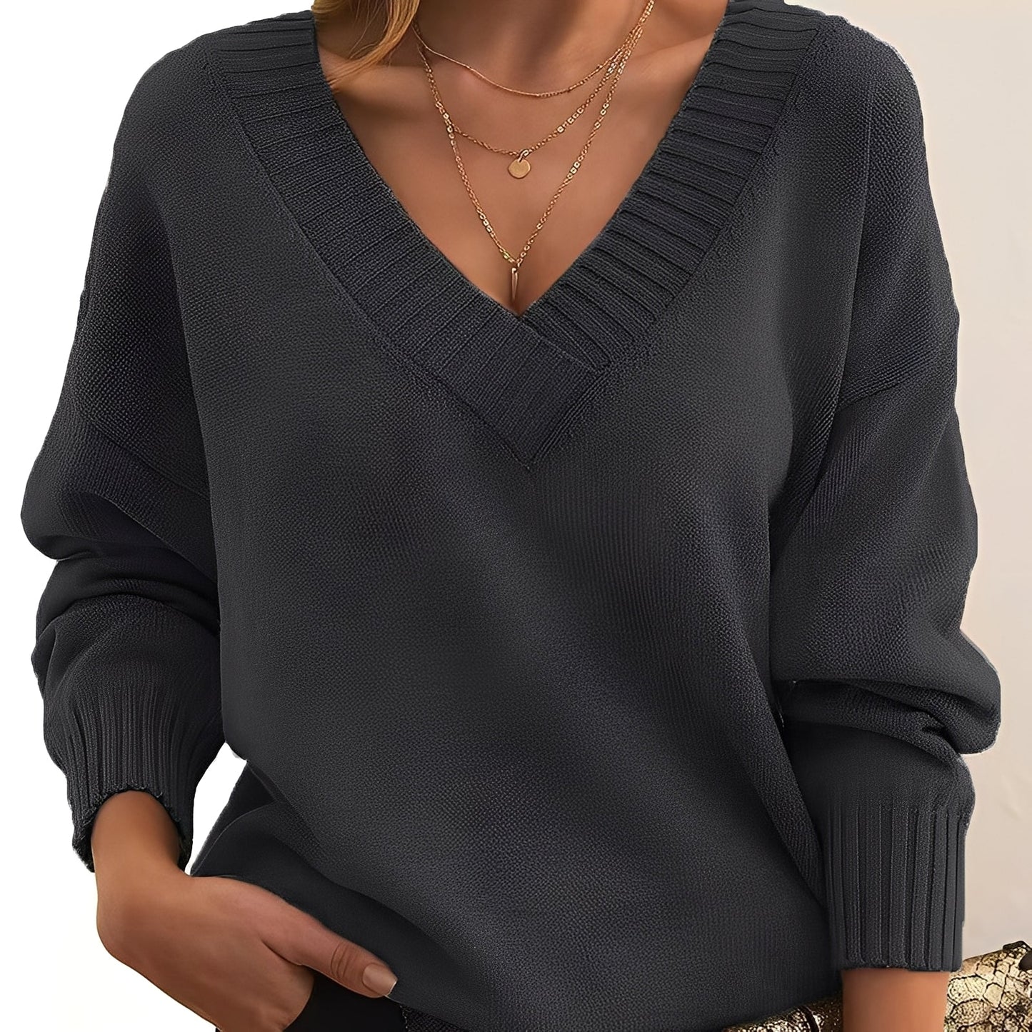 Merideth - Pull simple et polyvalent pour femmes