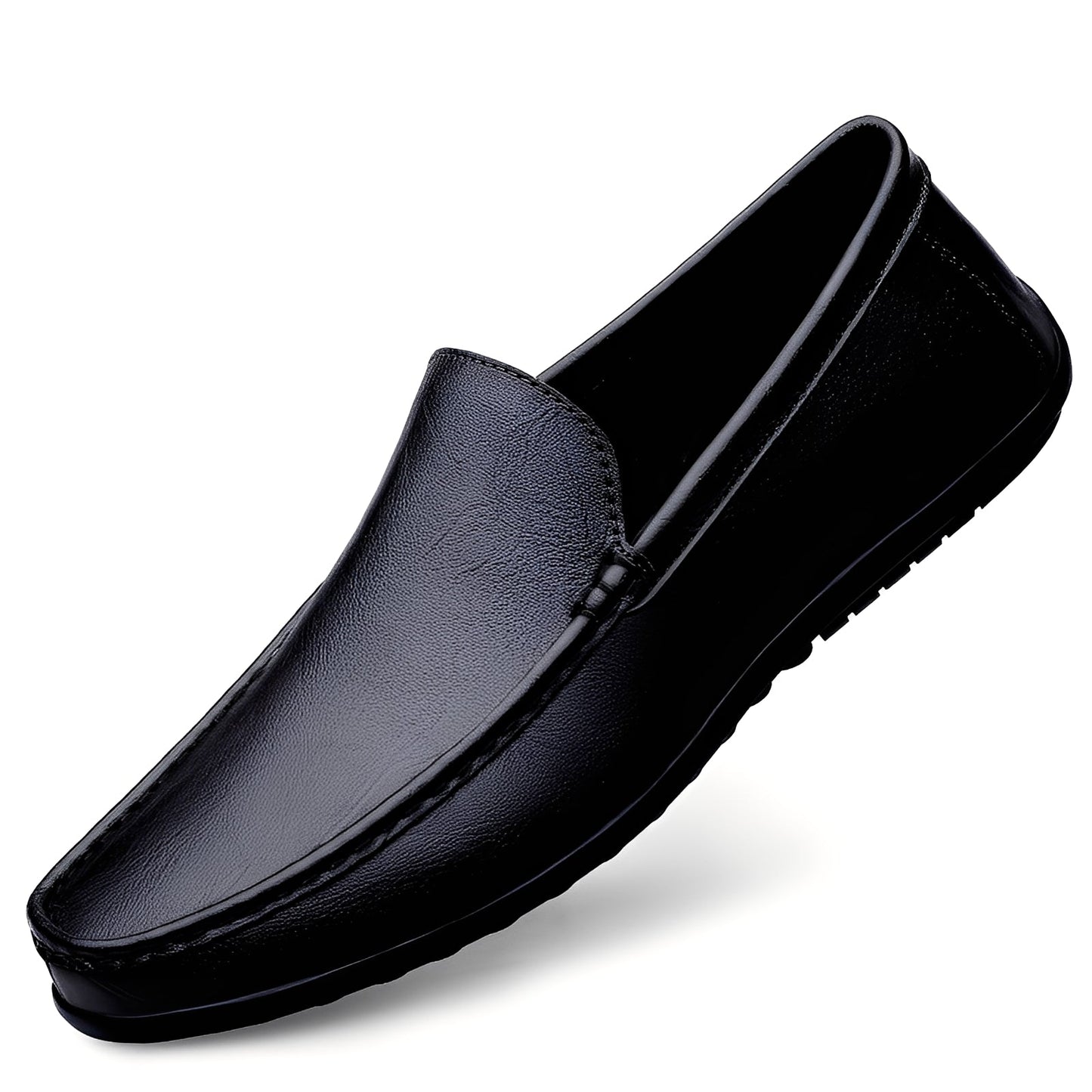 Seward - Mocassins en cuir pour hommes, décontractés et formels