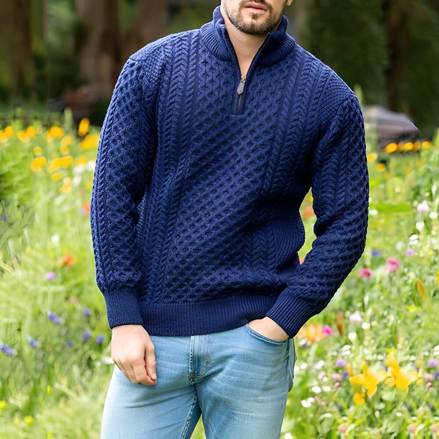 Henry - Elegant and loose sweater for men