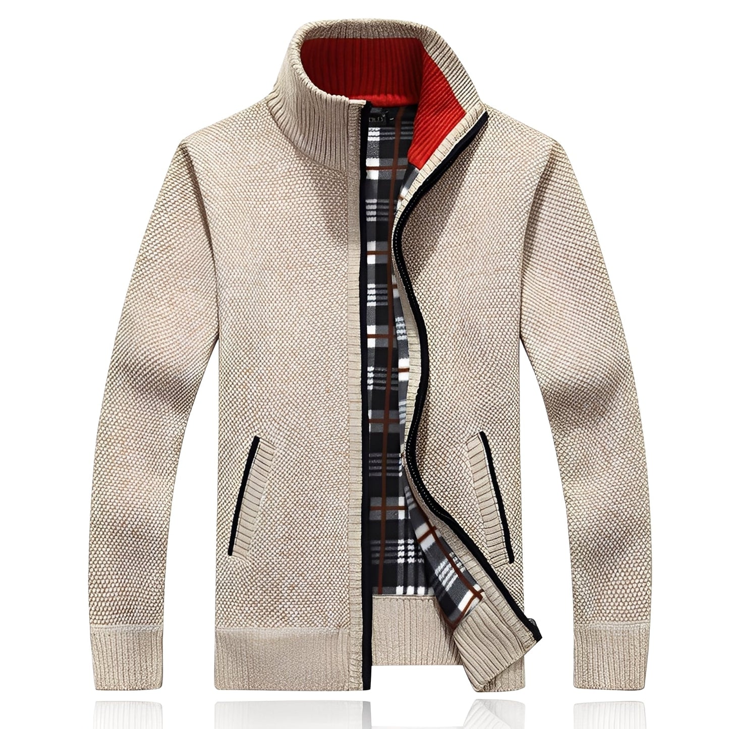 Shaw - Cardigan Classique avec Doublure pour Hommes