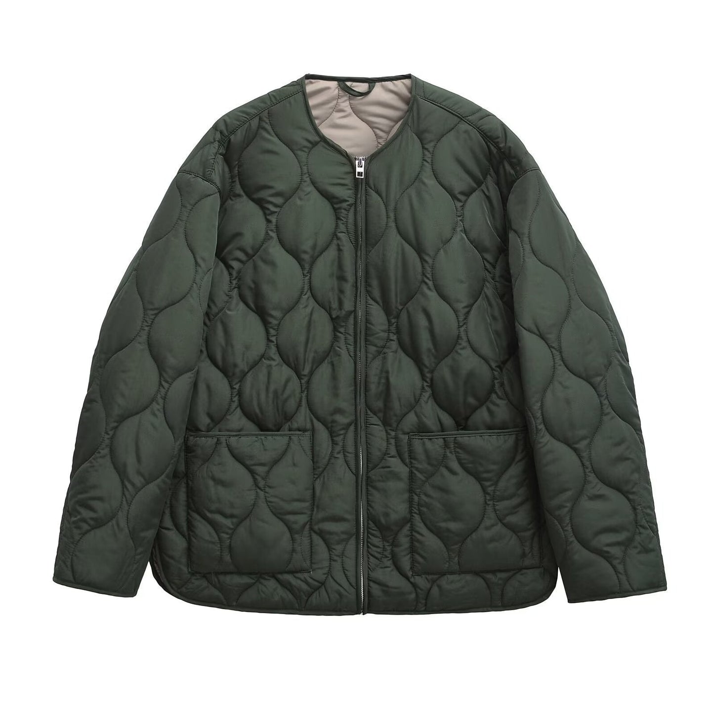 Thelma - Manteau relax avec matelassage en losanges pour femmes