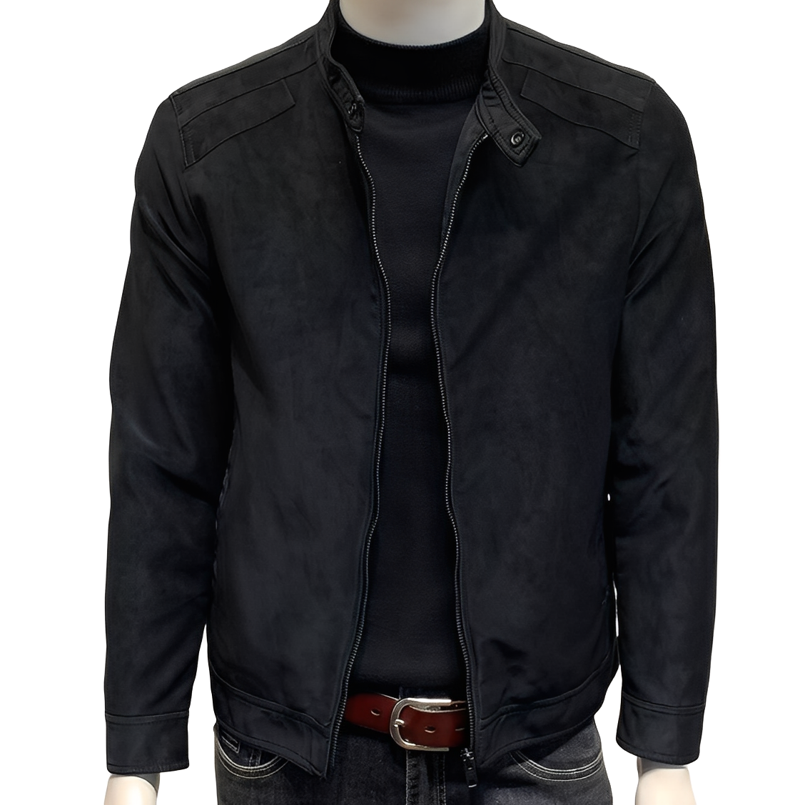 Aaron - Elegant suede coat for men