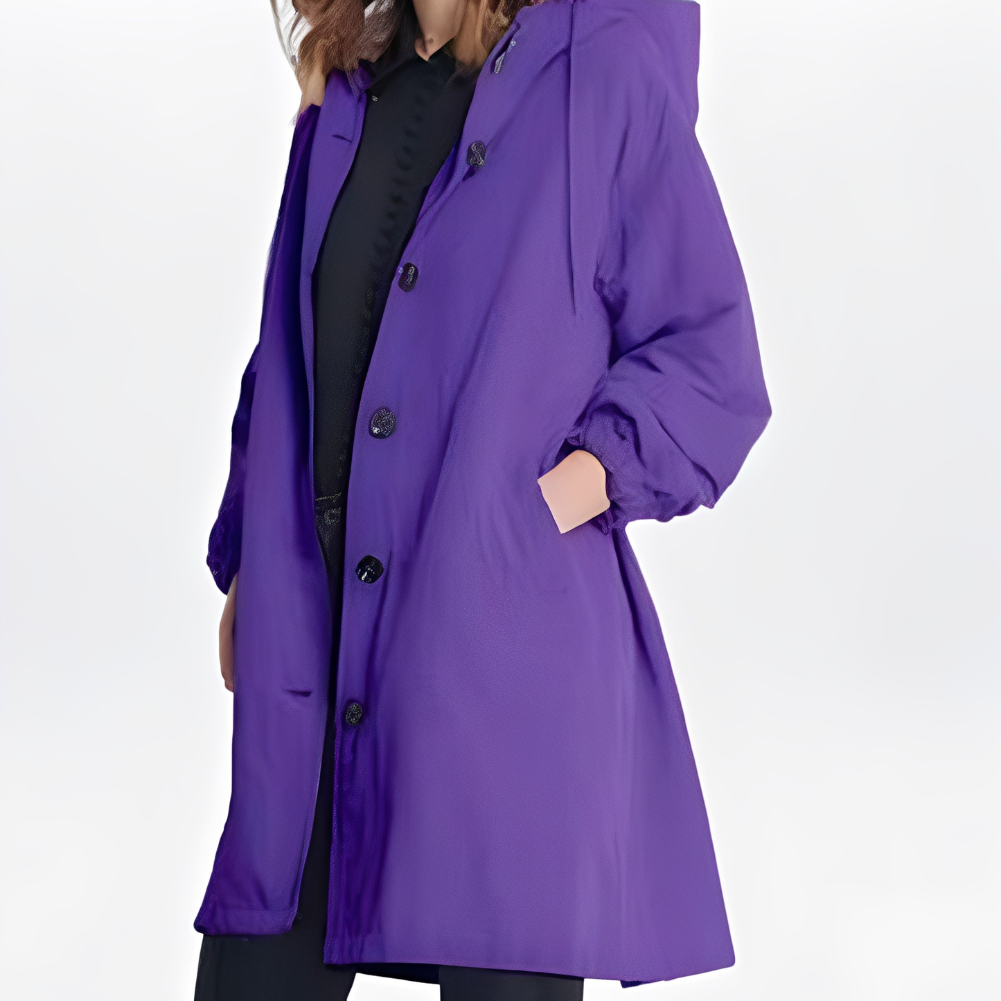 Giselle - Veste Imperméable avec Capuche pour Femmes
