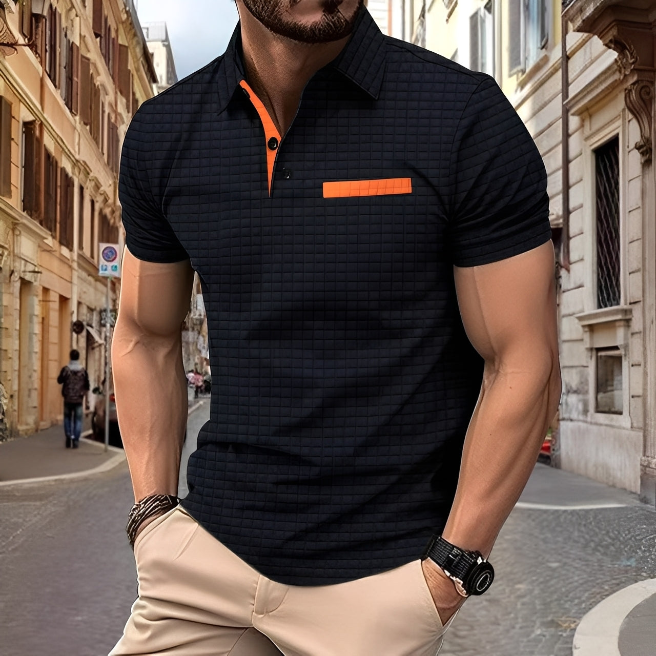 Benson - Polo chic ajusté pour hommes