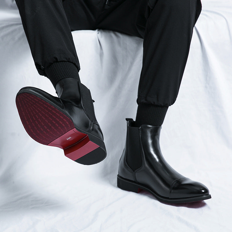 Kennith - Bottes Chelsea en cuir pour hommes, chic et décontractées