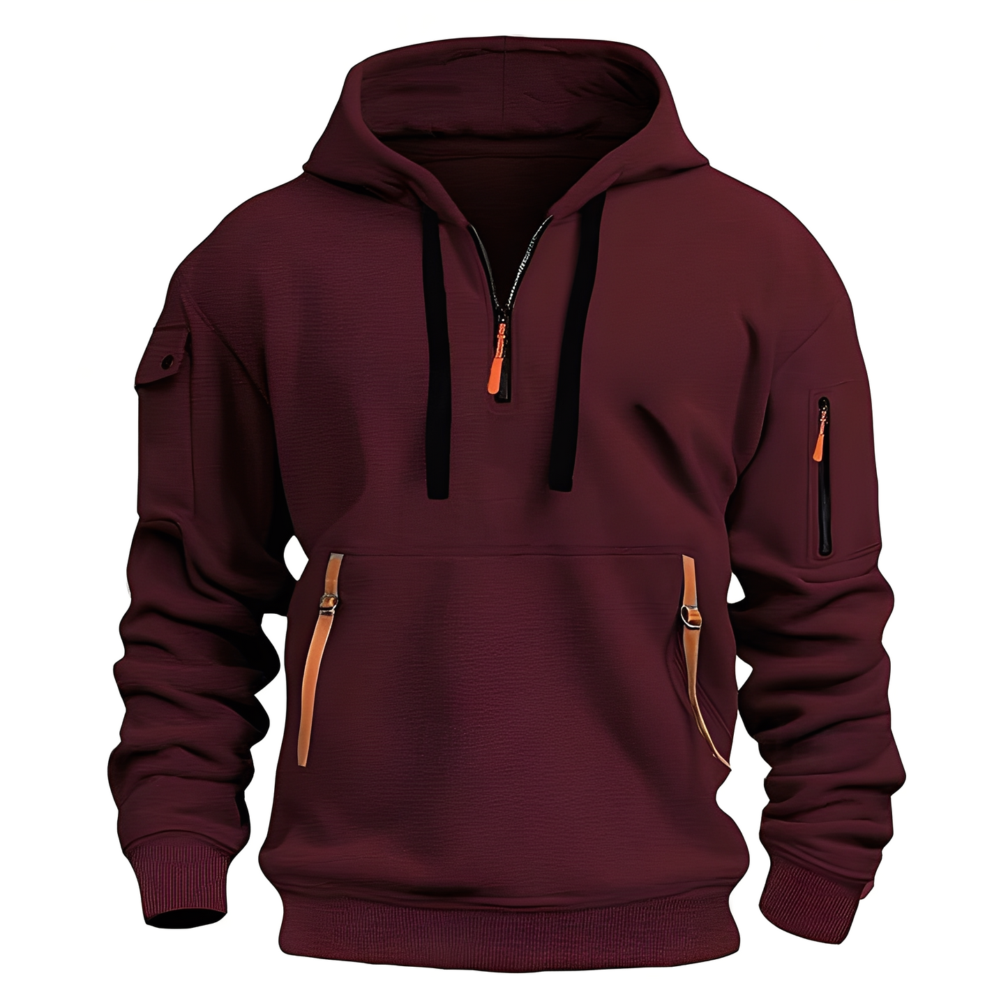 Cornell - Hoodie décontracté et ample avec zip pour hommes
