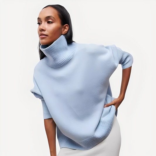 Margery - Grand pull à col montant pour femmes