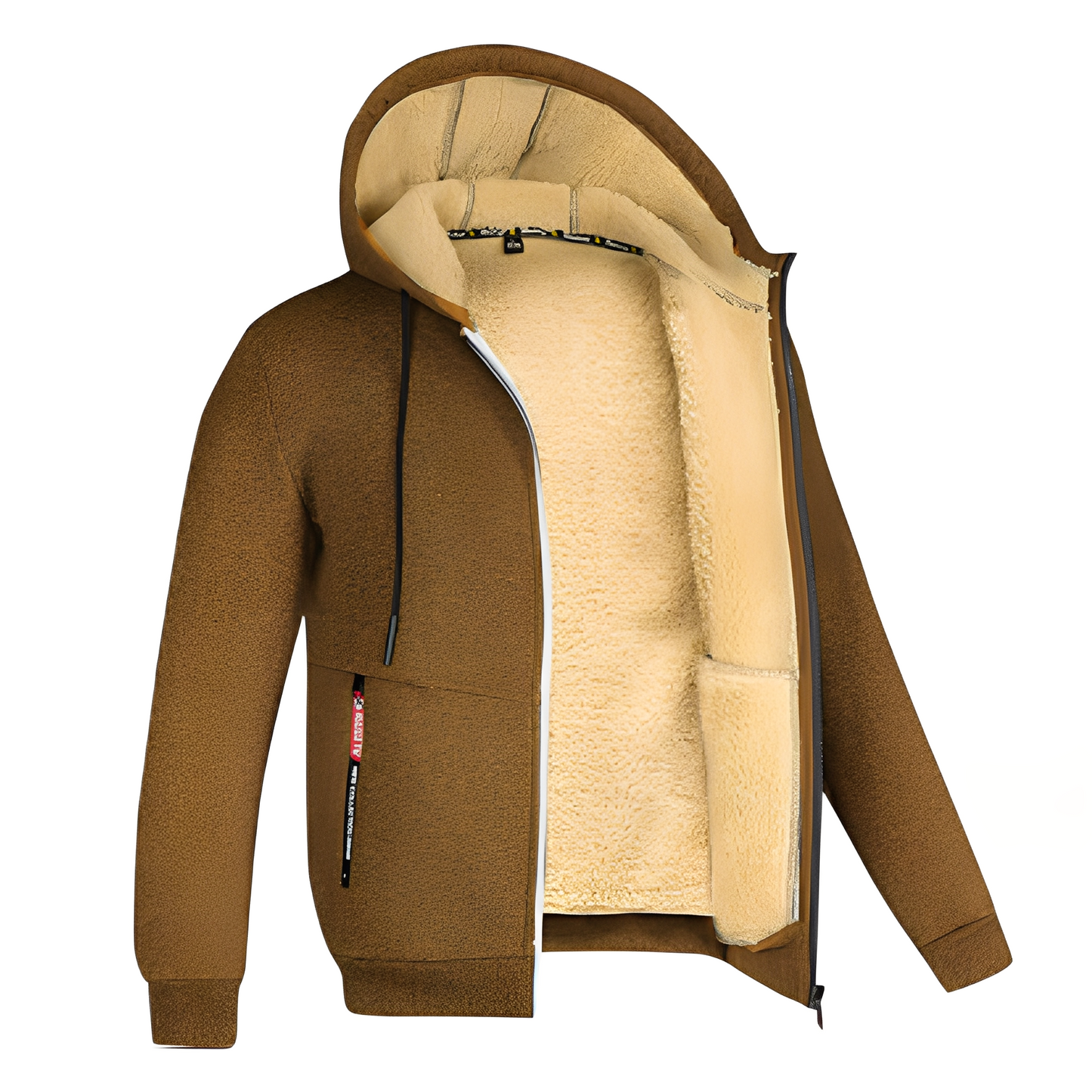 Davin - Veste en polaire relax avec capuche pour homme