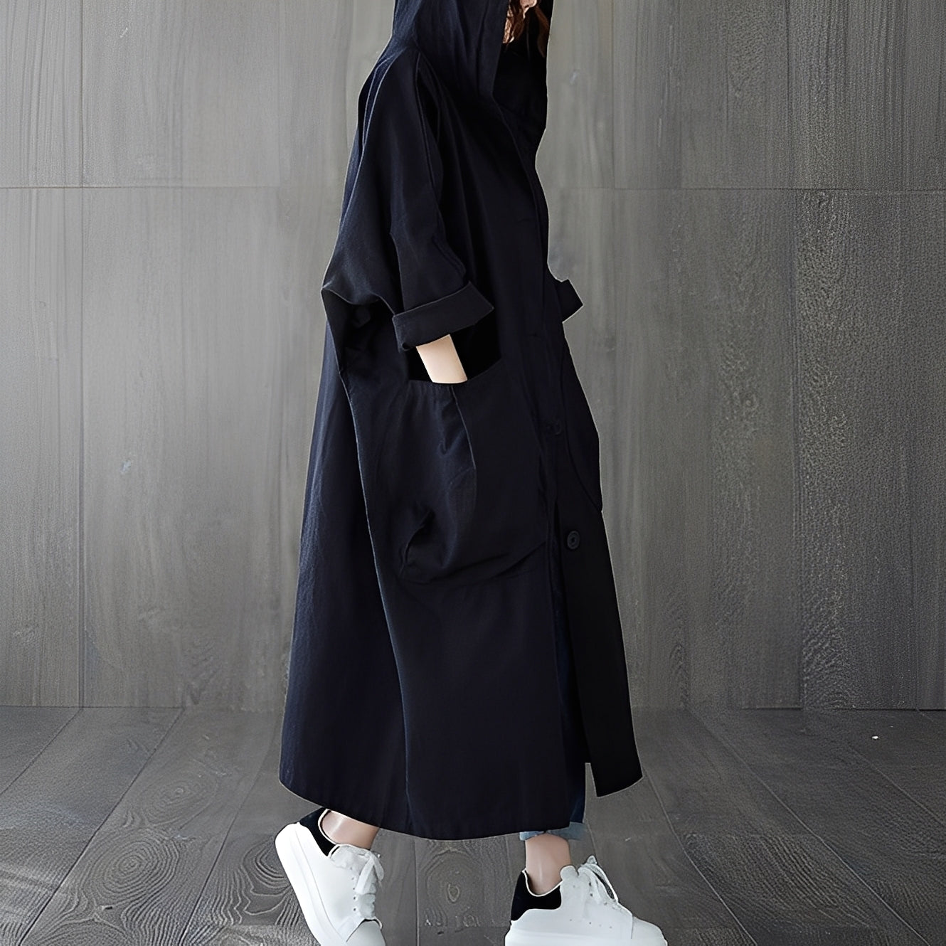 Myranda - Trench à la mode avec poches pour dames