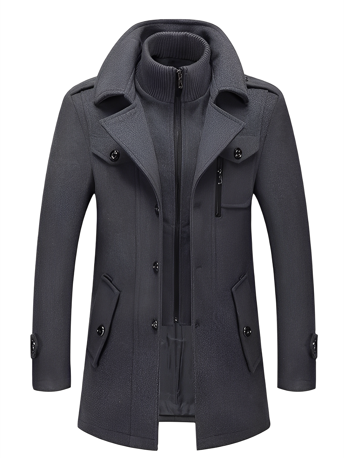 Philip - Manteau contemporain avec poches pour homme