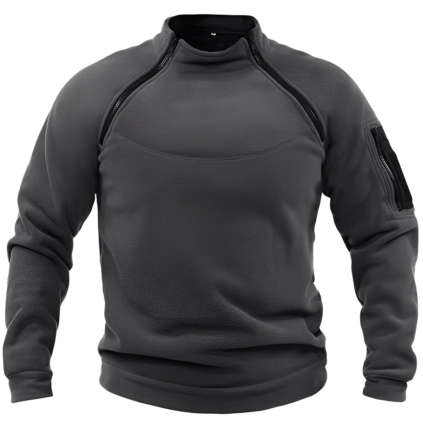 Wilbur - Sweat en polaire sport avec zip pour hommes