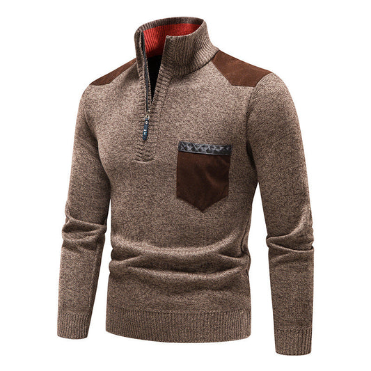 Rayne - Pull zippé chic avec poche pour hommes