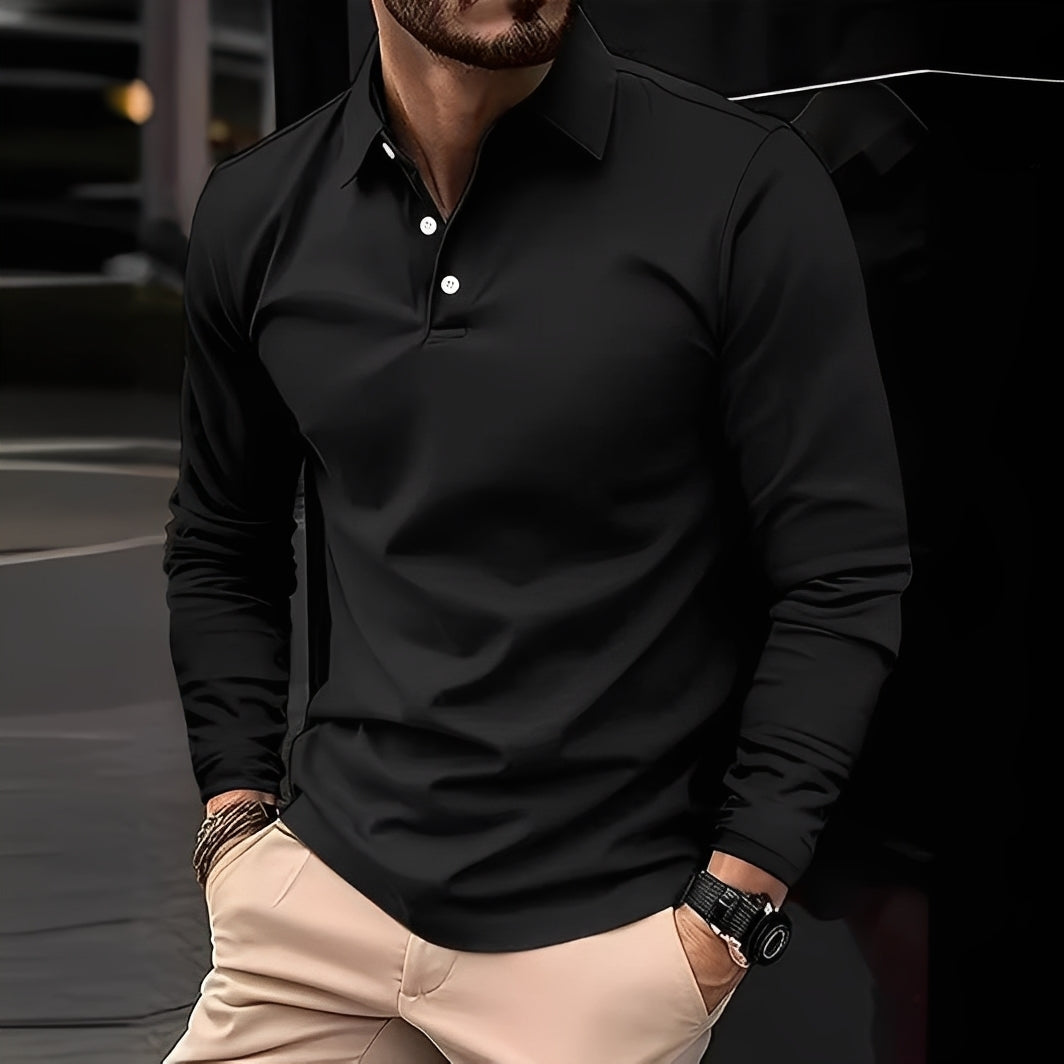 Deacon - Polo à manches longues pour homme