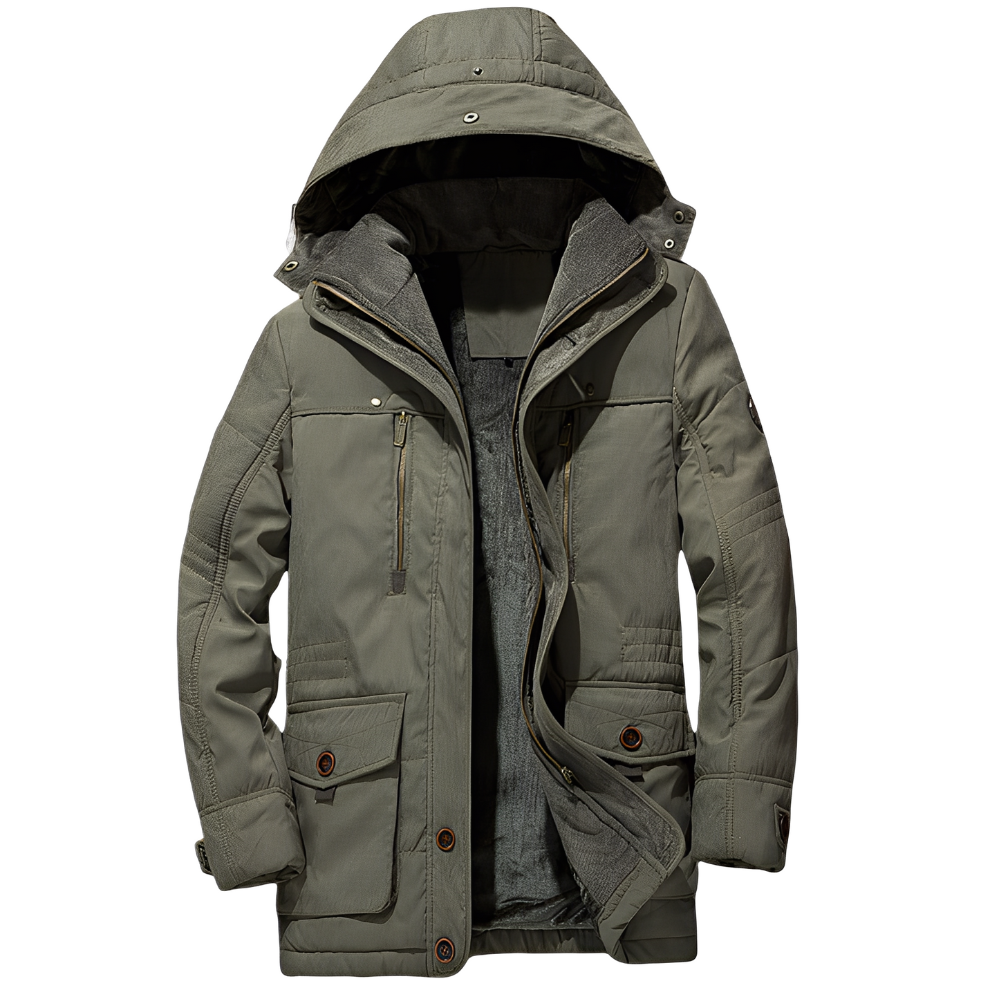 Tyrone - Veste chaude et épaisse avec capuche pour hommes