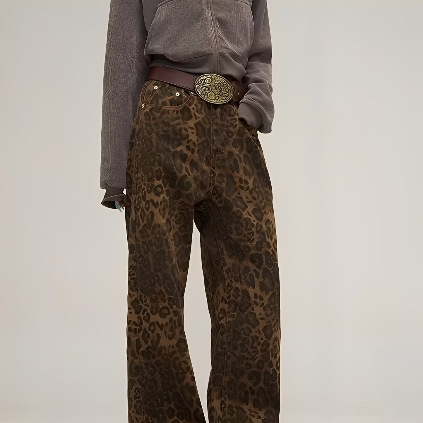 Felecia - Pantalon jean ample élégant pour femmes