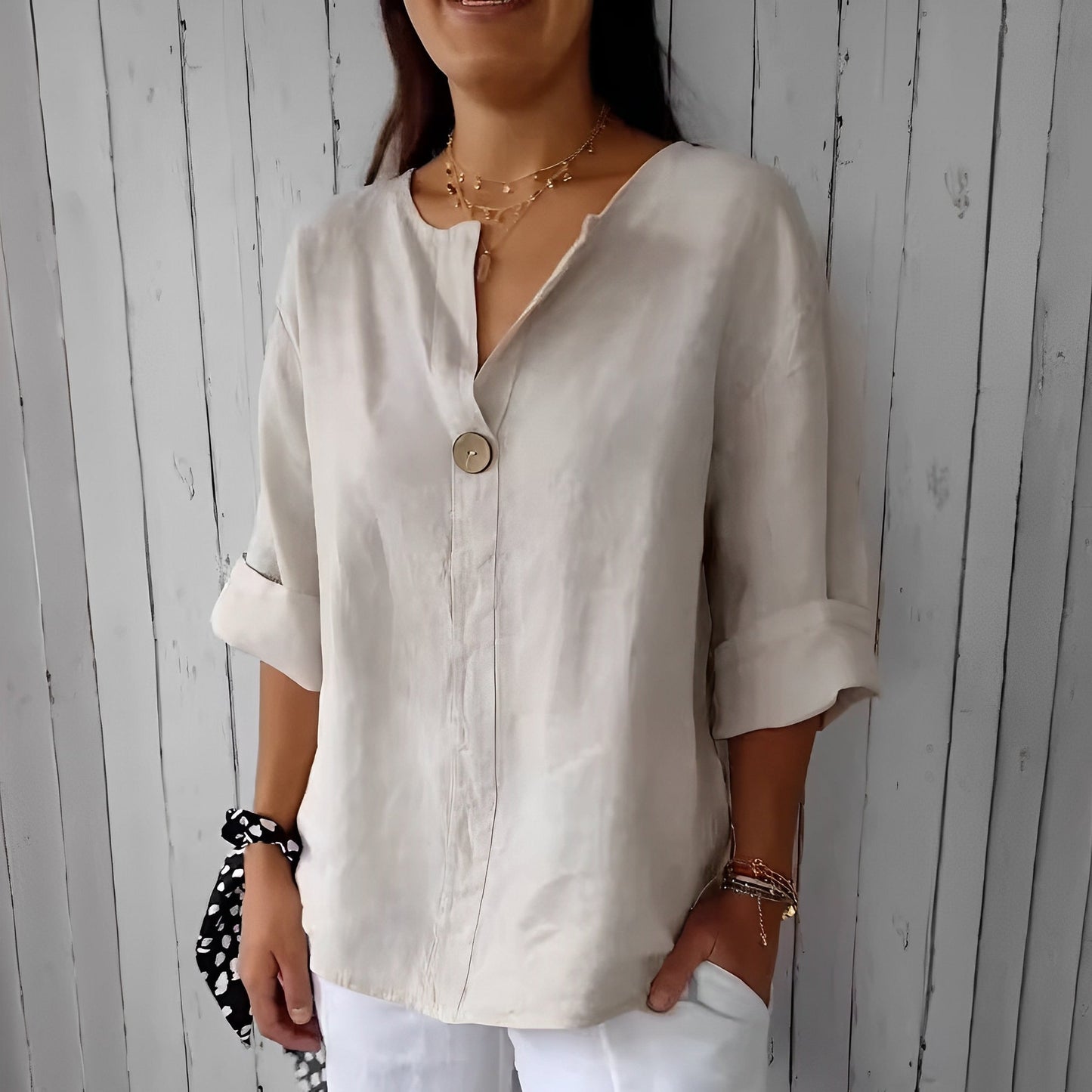 Stephanie - Chemise en lin légère pour femme