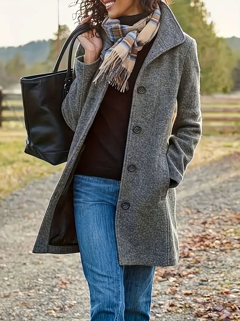 Harper - Manteau en laine mi-long