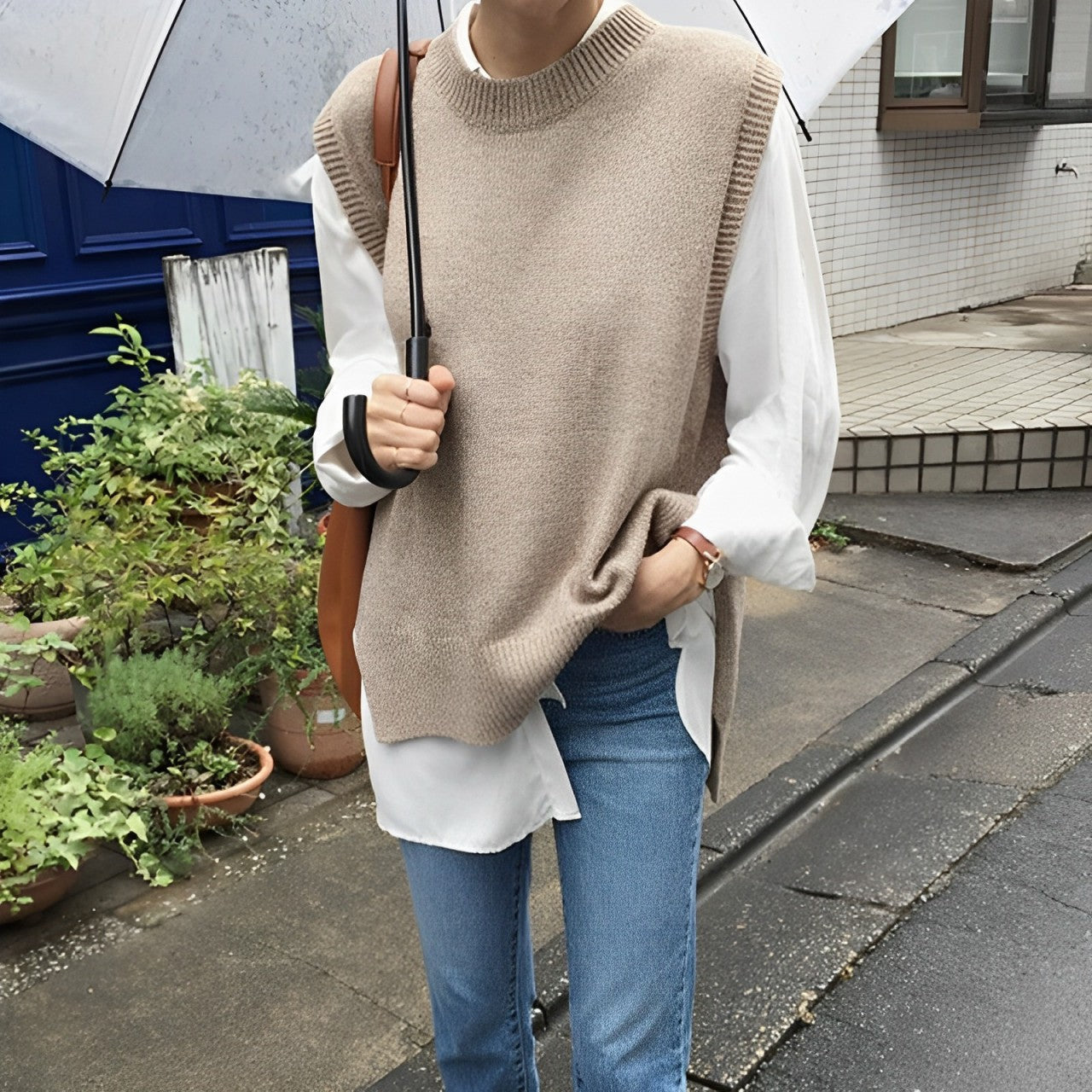 Alva - Pull Sans Manches à Coupe Ample