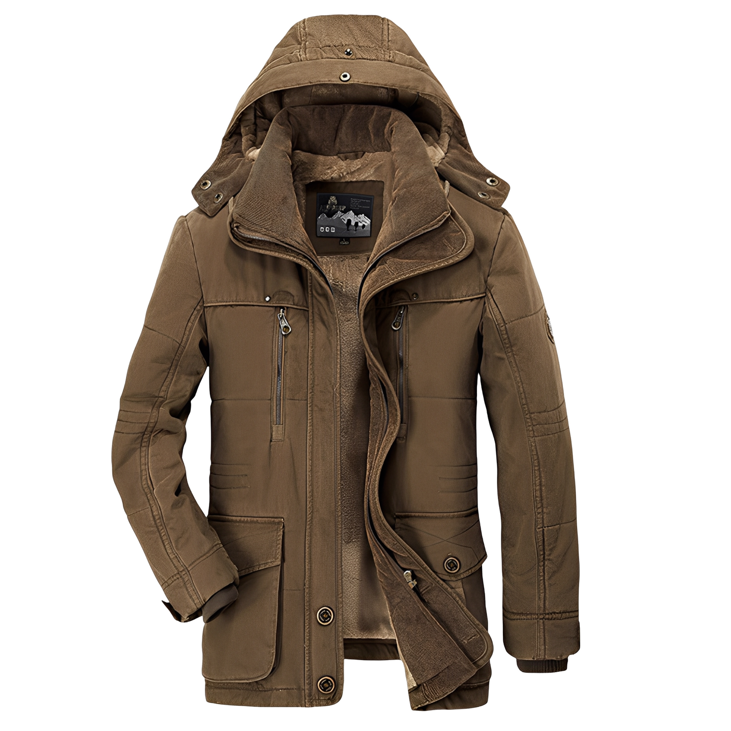 Tyrone - Veste chaude et épaisse avec capuche pour hommes