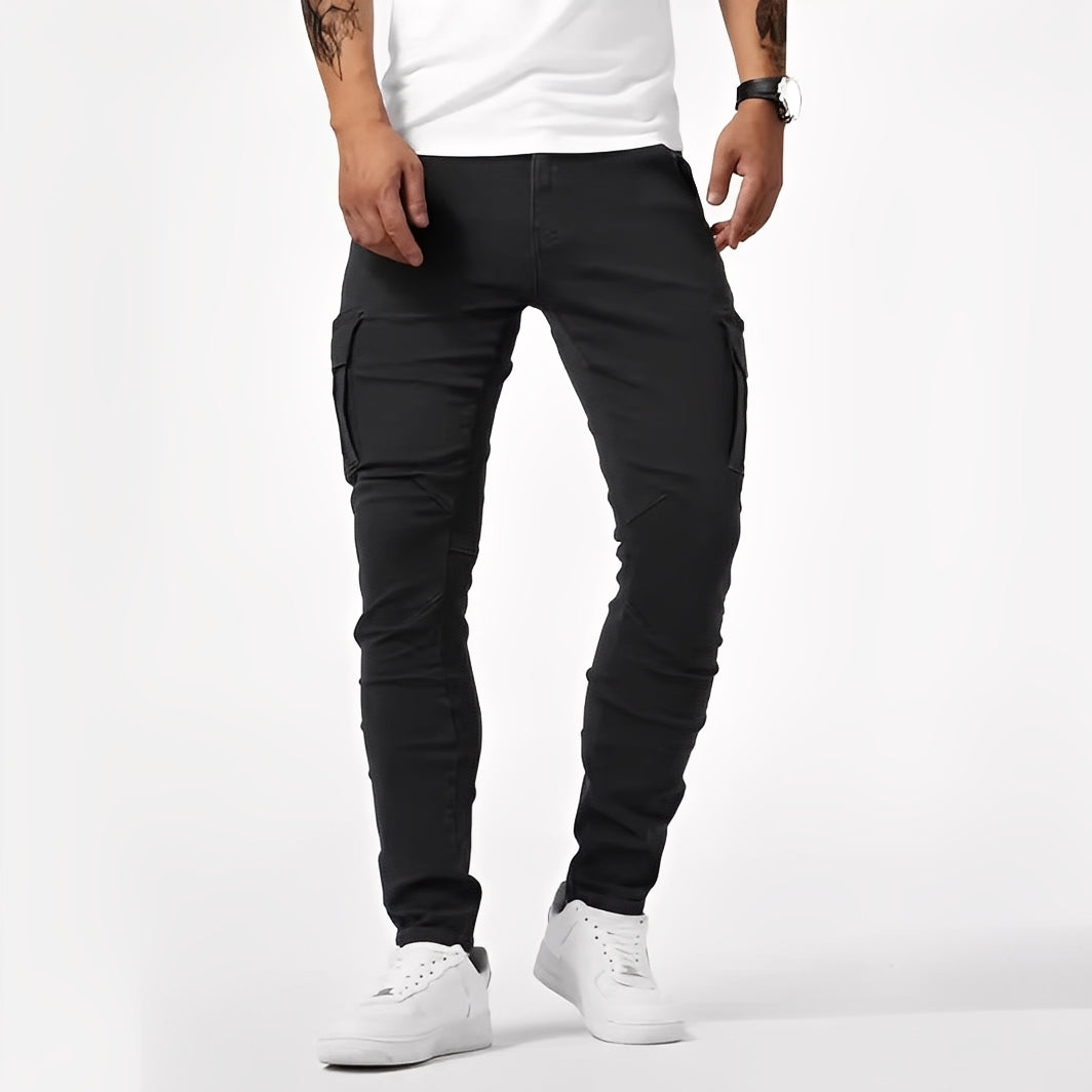 Franck - Pantalon cargo stretch homme décontracté