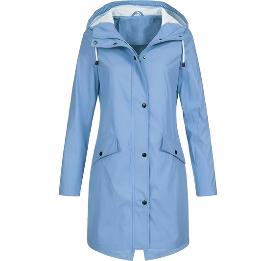 Jessica - Long manteau imperméable pour femmes, polyvalent