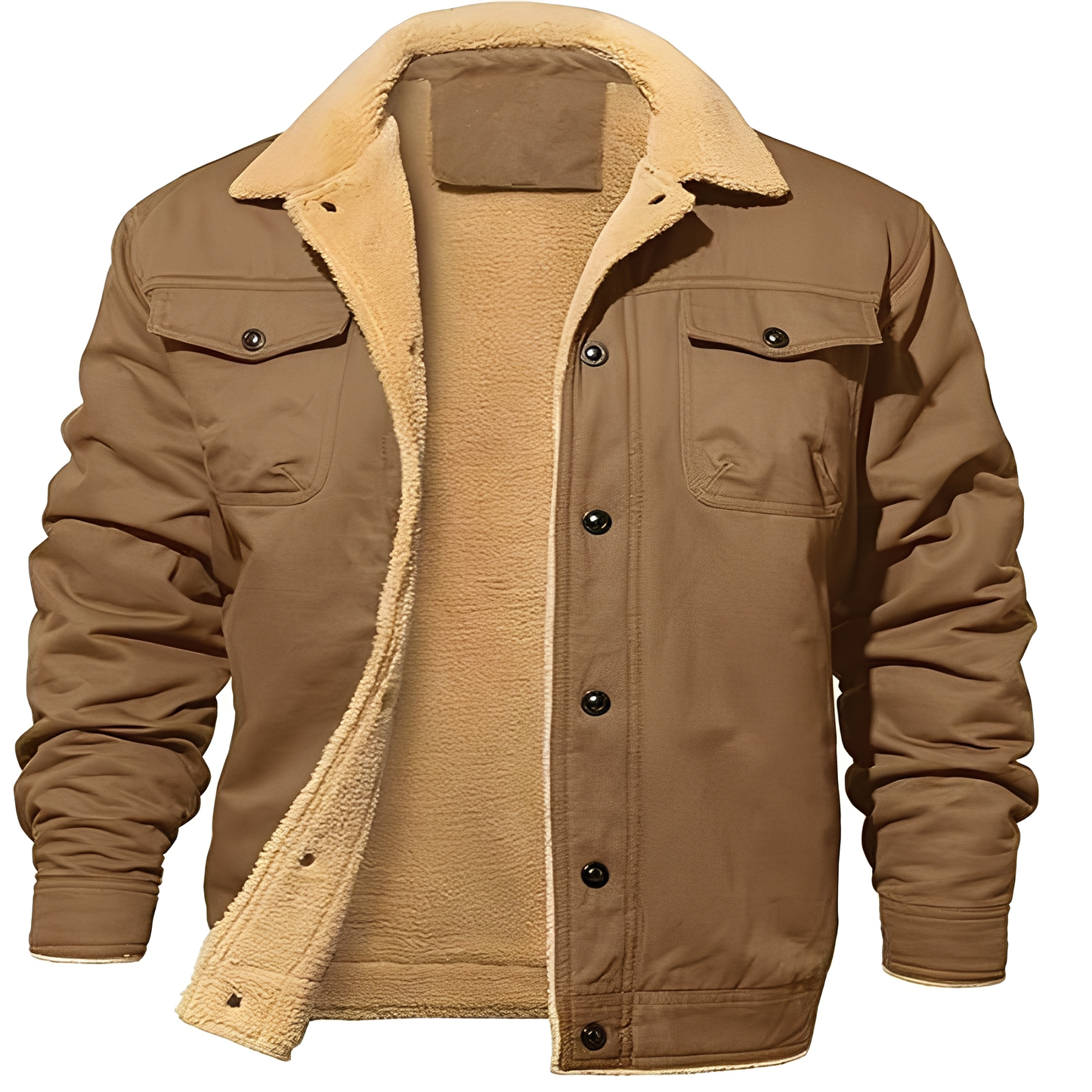 Dillon - Manteau confortable en polaire twill pour hommes