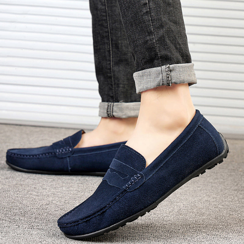 Gibson - Mocassins rétro en daim pour hommes
