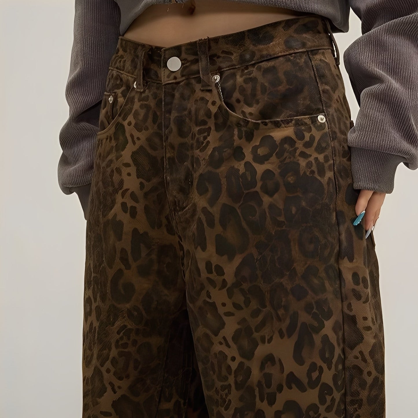 Felecia - Pantalon jean ample élégant pour femmes