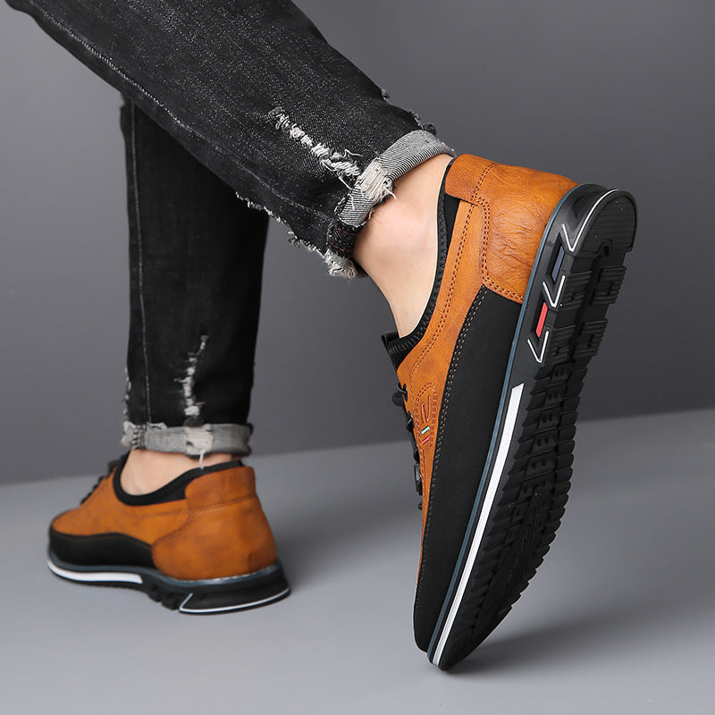 Aaron - Chaussures pour hommes en cuir antidérapant