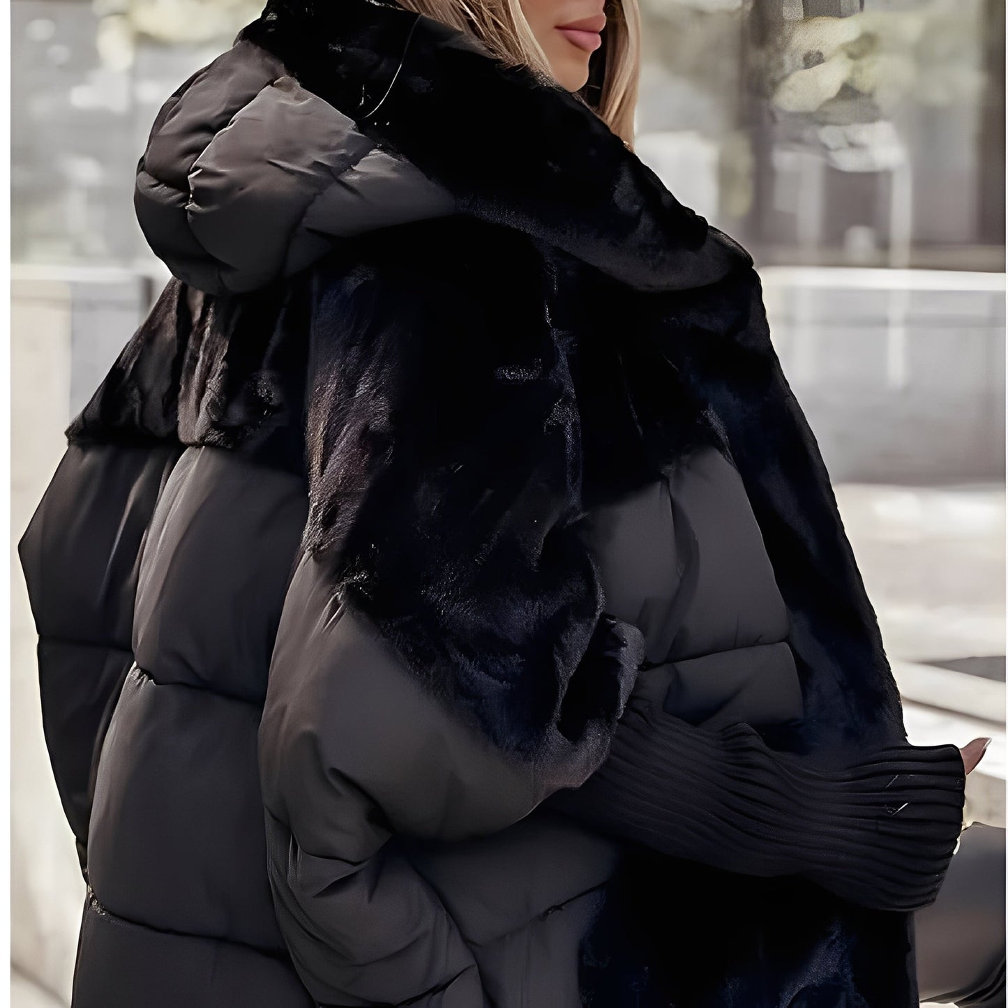 Barbara - Luxuriöse Kapuzenjacke für Damen