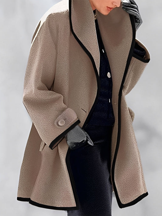 Whitney - Long manteau classique en laine pour femmes